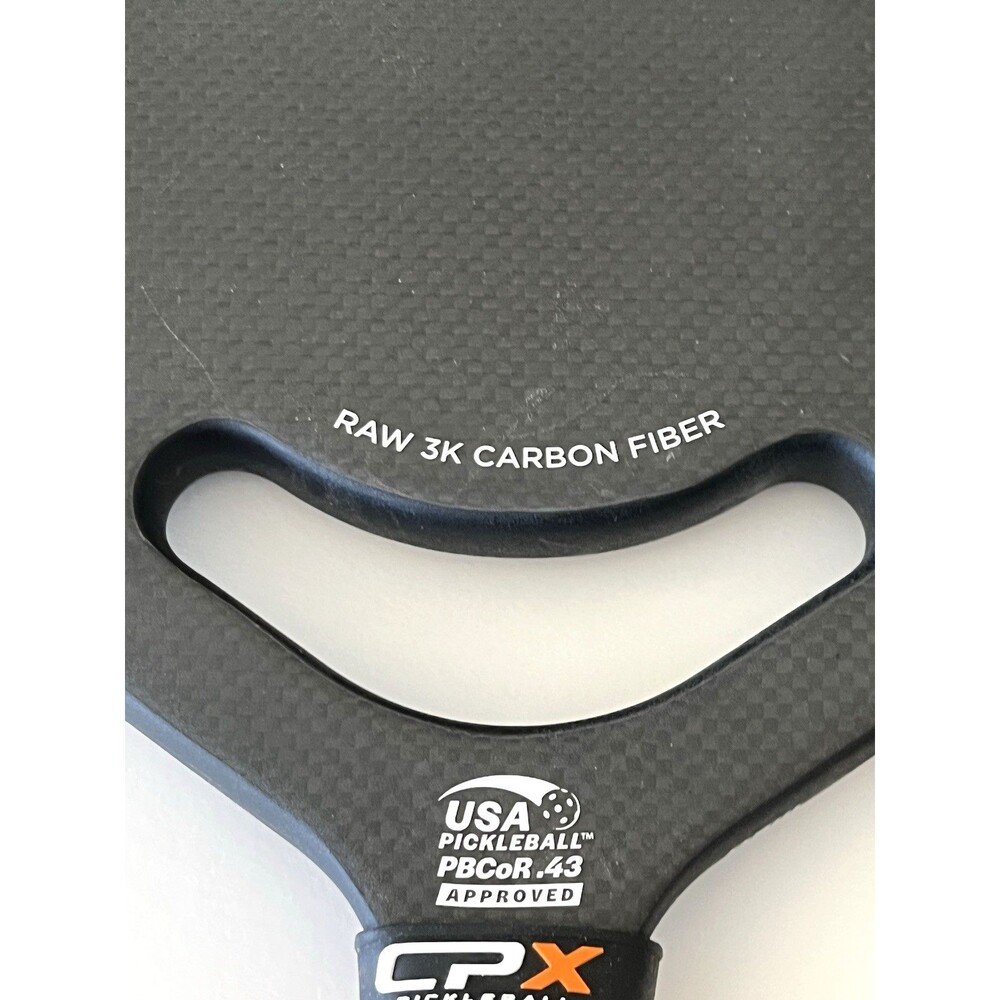 CPX Pro Carbon Fiber Pickleball Paddle 19mm -USAPA Approved- Elite Spin w/ Cover - Picture 5 of 14